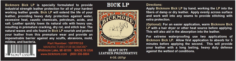 Bickmore Bick LP 8 oz bottle cap and dispensing tip for controlled application