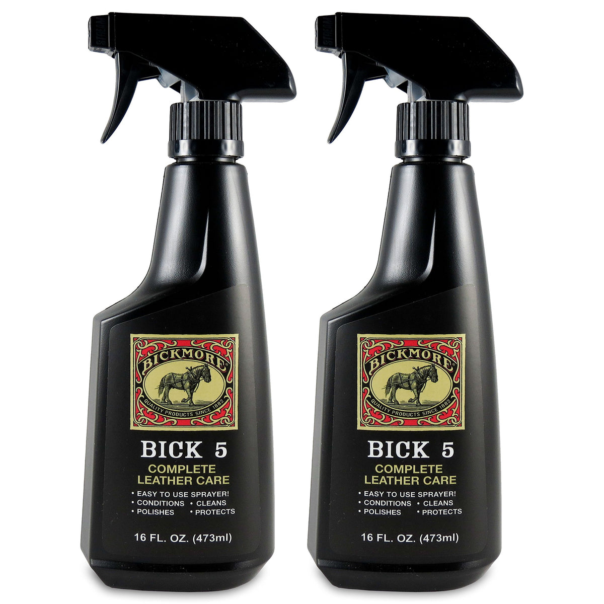 Bickmore Bick 5 front packaging showing spray bottles and labels for quick identification and storage benefit