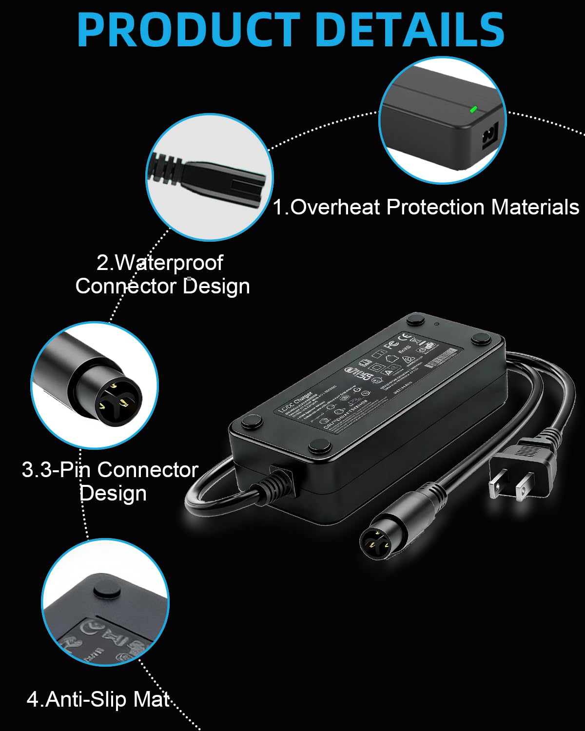BICMDO charger plugged into Super73 battery showing secure charging connection