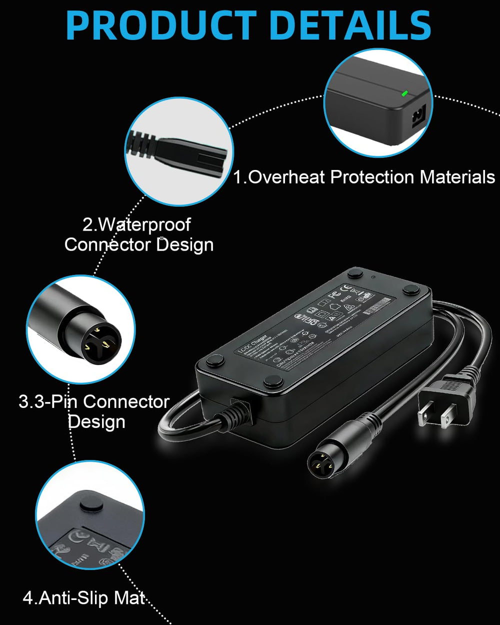 BICMDO charger plugged into Super73 battery showing secure charging connection