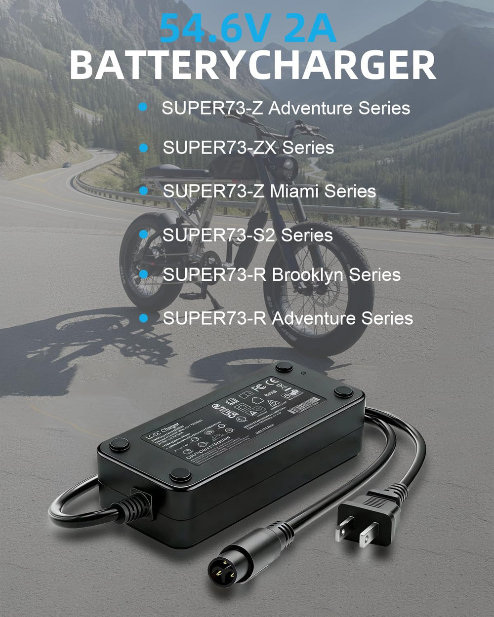 BICMDO charger travel setup with power adapter illustrating worldwide compatibility
