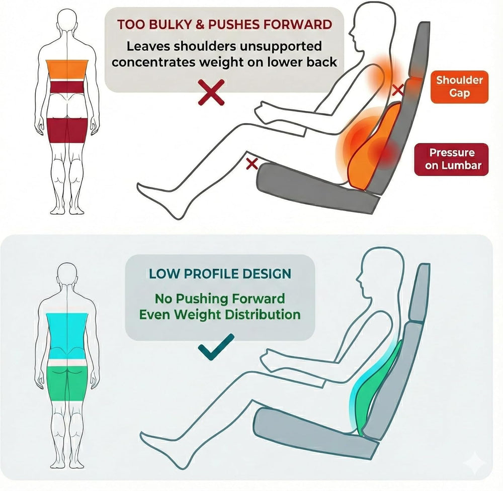 Big Hippo cushion on office chair improving posture and reducing back fatigue