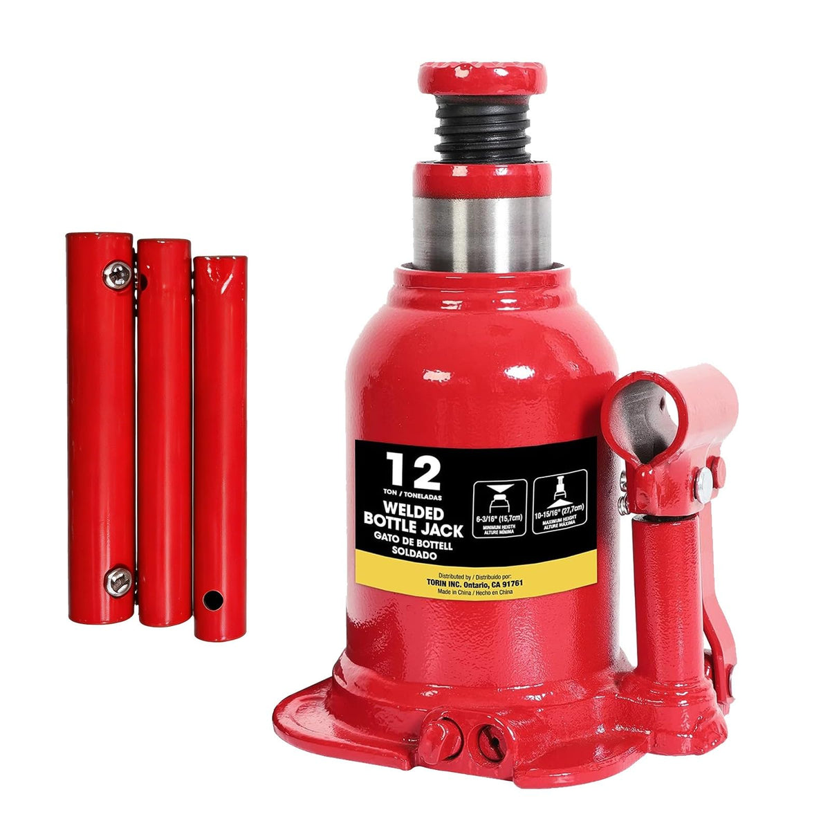 BIG RED front view showing welded steel body and robust build for durability