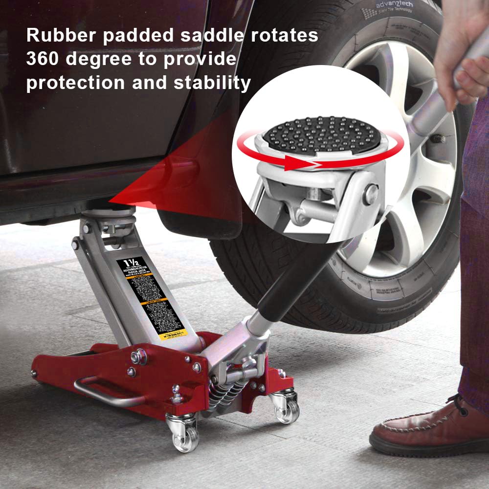 BIG RED foam bumper close-up protecting vehicle paint during use