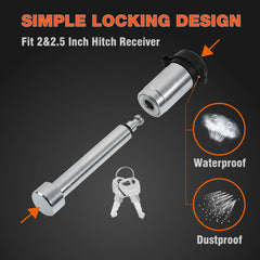 Big RED key next to rotating locking head showing easy operation benefit