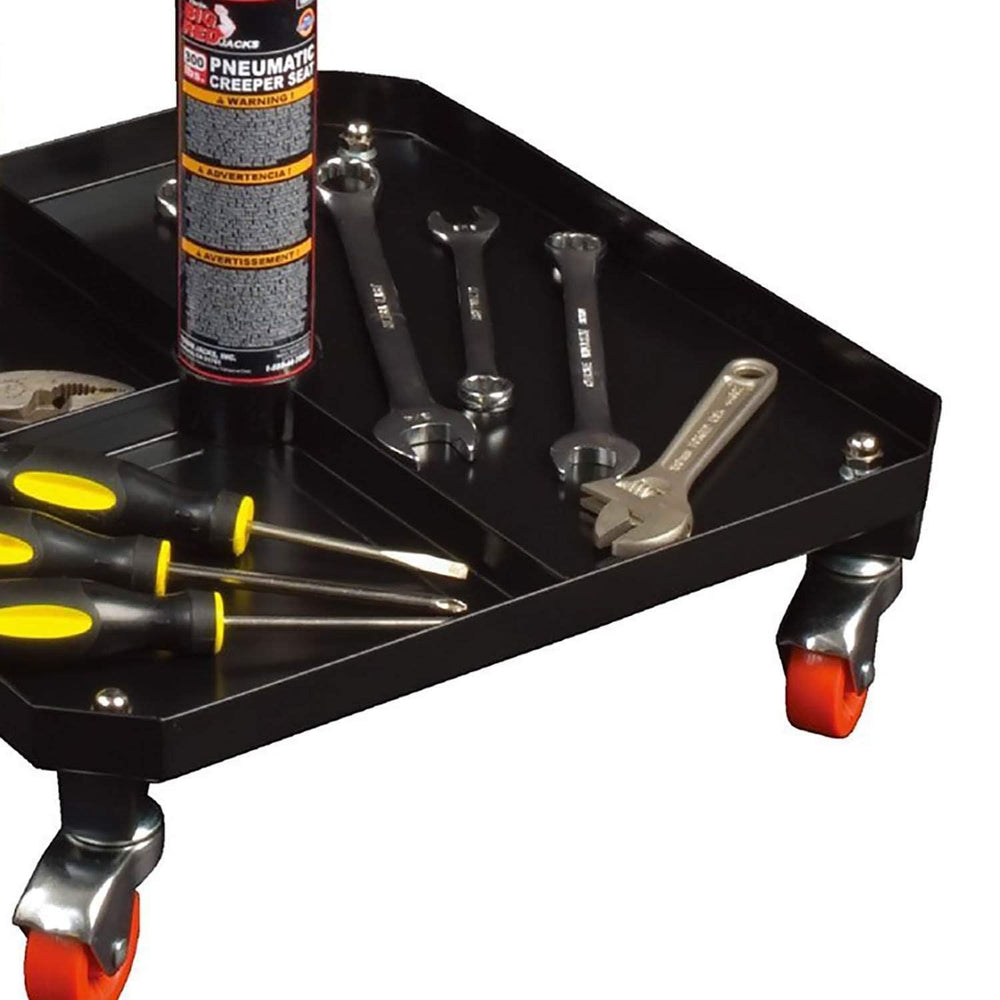 BIG RED swivel casters and sturdy base, delivers smooth maneuverability