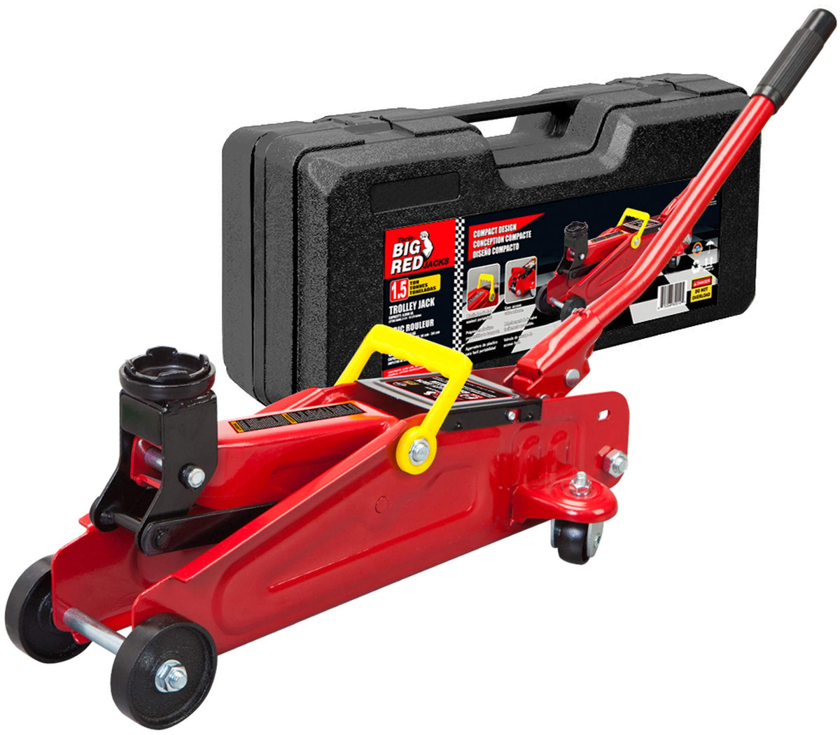 BIG RED front view showing robust steel body and industrial finish benefit durability