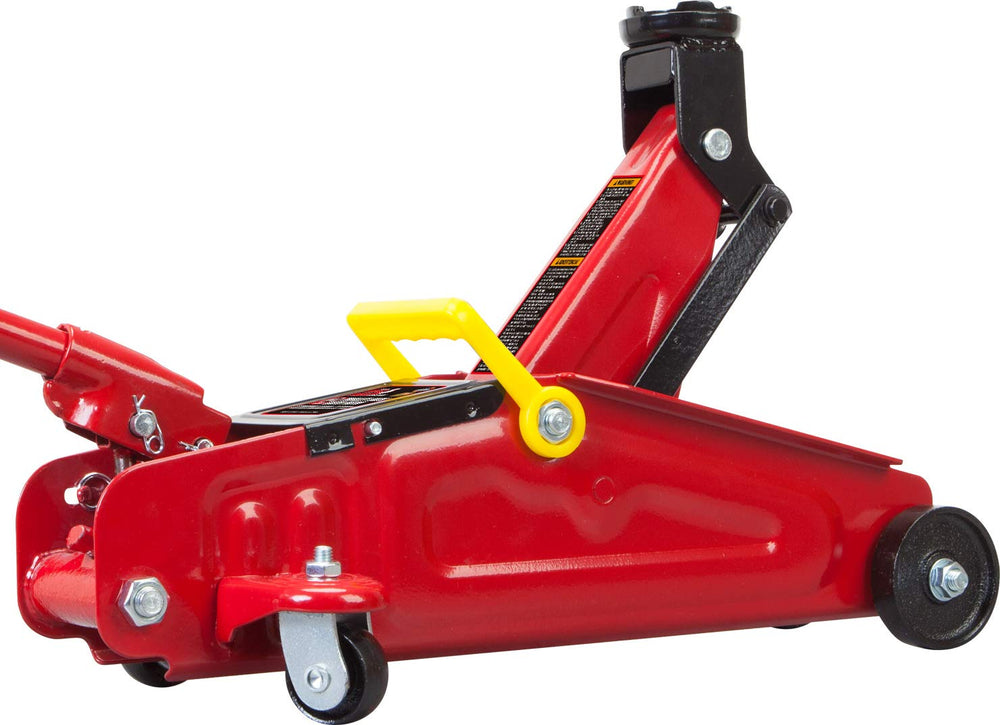 BIG RED beside a tire for size comparison showing compact footprint benefit space-saving