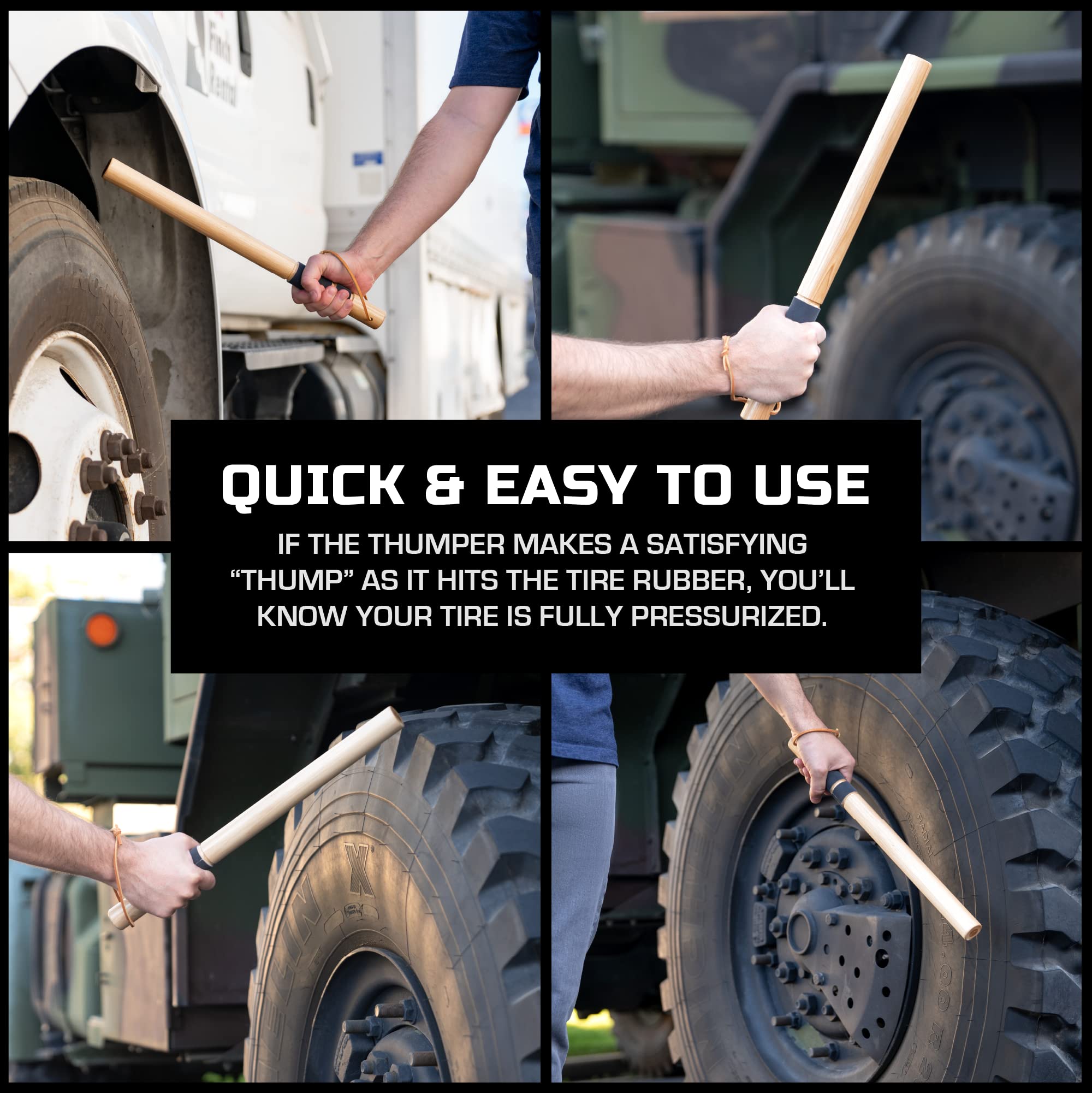 Big Rig Defense in-use on truck tire illustrating fast screening during roadside inspection