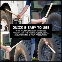 Big Rig Defense in-use on truck tire illustrating fast screening during roadside inspection
