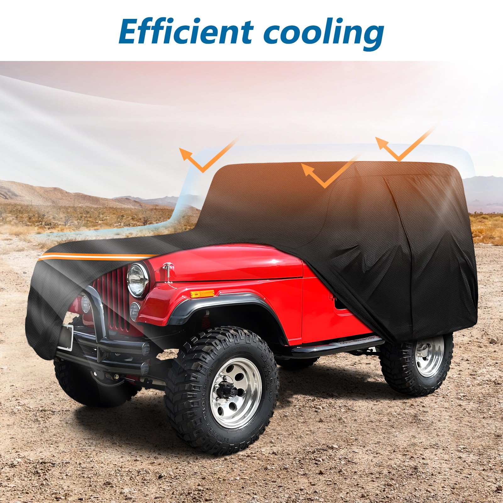 BIGACOVER driver-side zipper allowing easy access without removing cover
