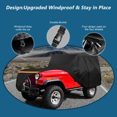 BIGACOVER mirror pocket protecting CJ5 mirror and preventing scratches