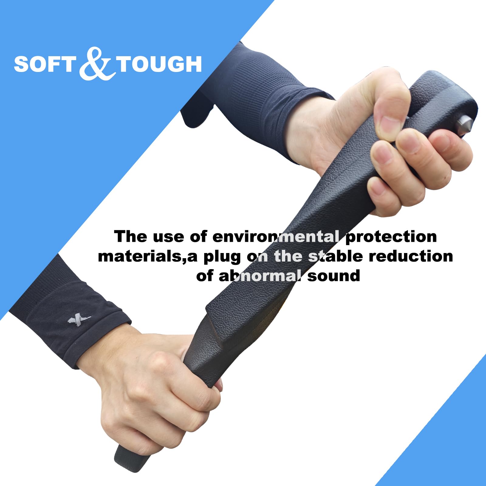 Bigger Solutions rubber texture close-up highlighting flexible, easy-clean material