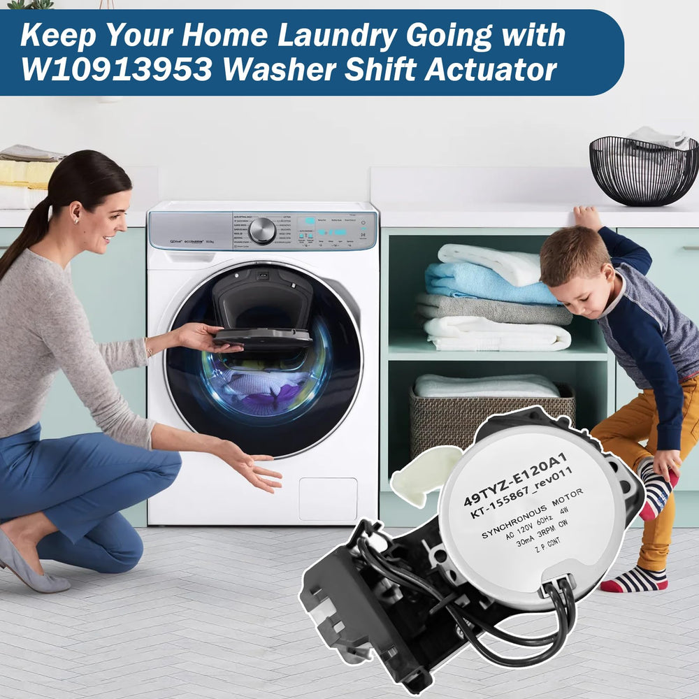 BigHead actuator installed in washer demonstrating restored agitation and spin