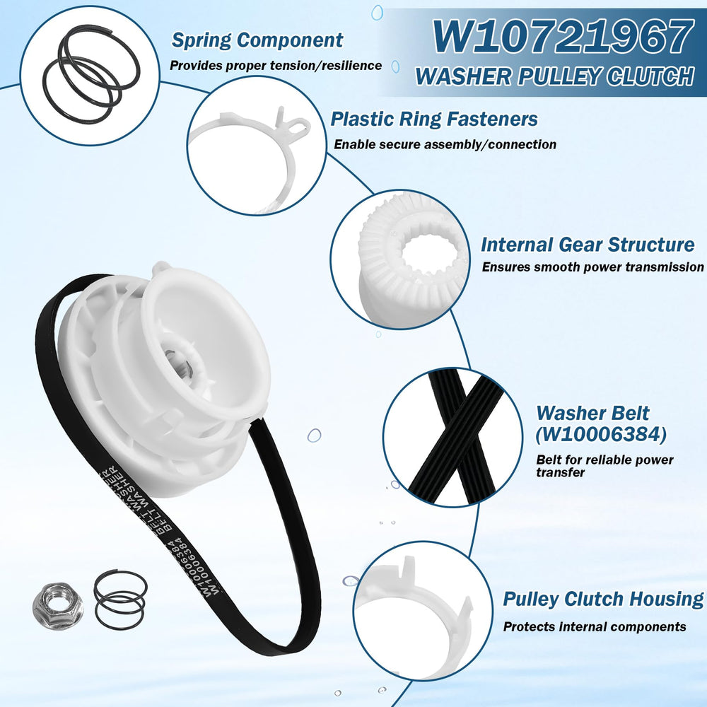BigHead 21 inch drive belt flat lay demonstrating multi‑rib grip to prevent slipping