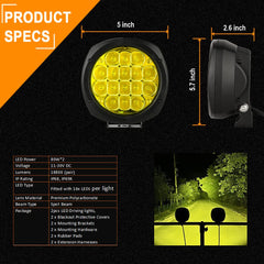 BIGLION.X installed on truck bumper showing improved fog visibility benefit