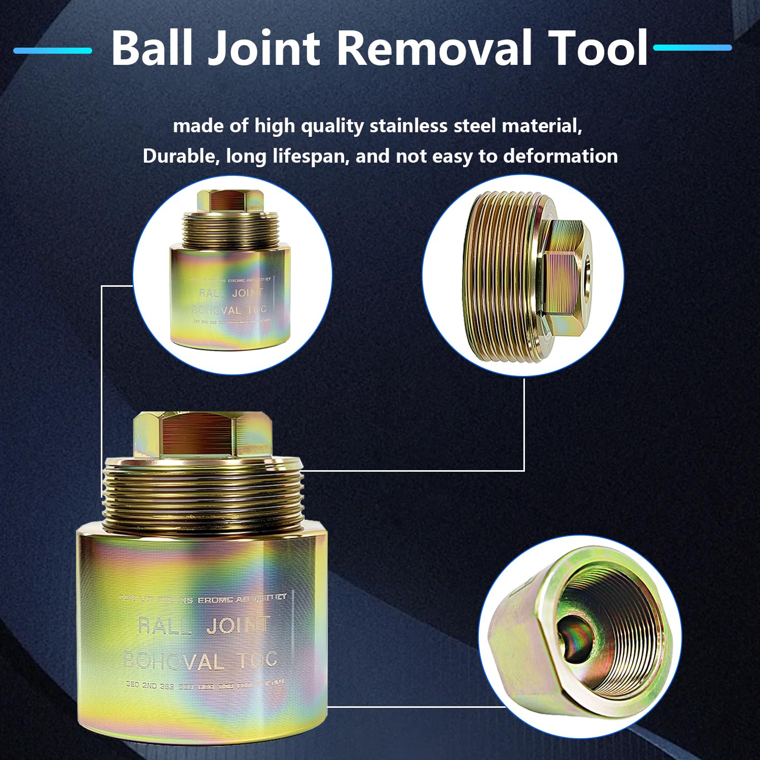 BIGLKNM tool in use on Polaris Ranger suspension illustrating clean ball joint extraction