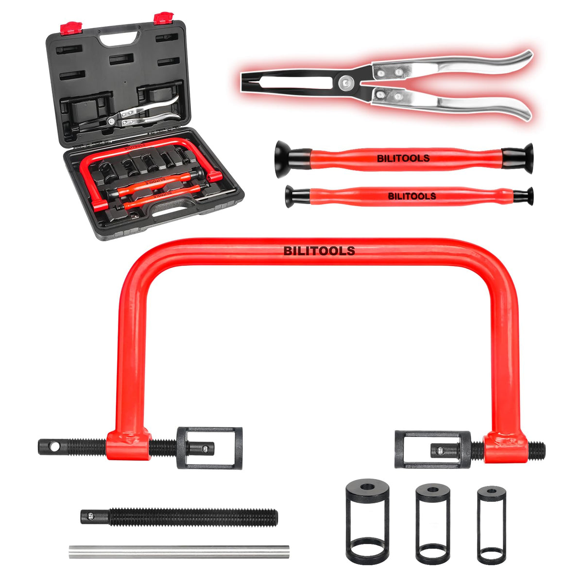 BILITOOLS 13pc kit overview showing tools for quick valve service