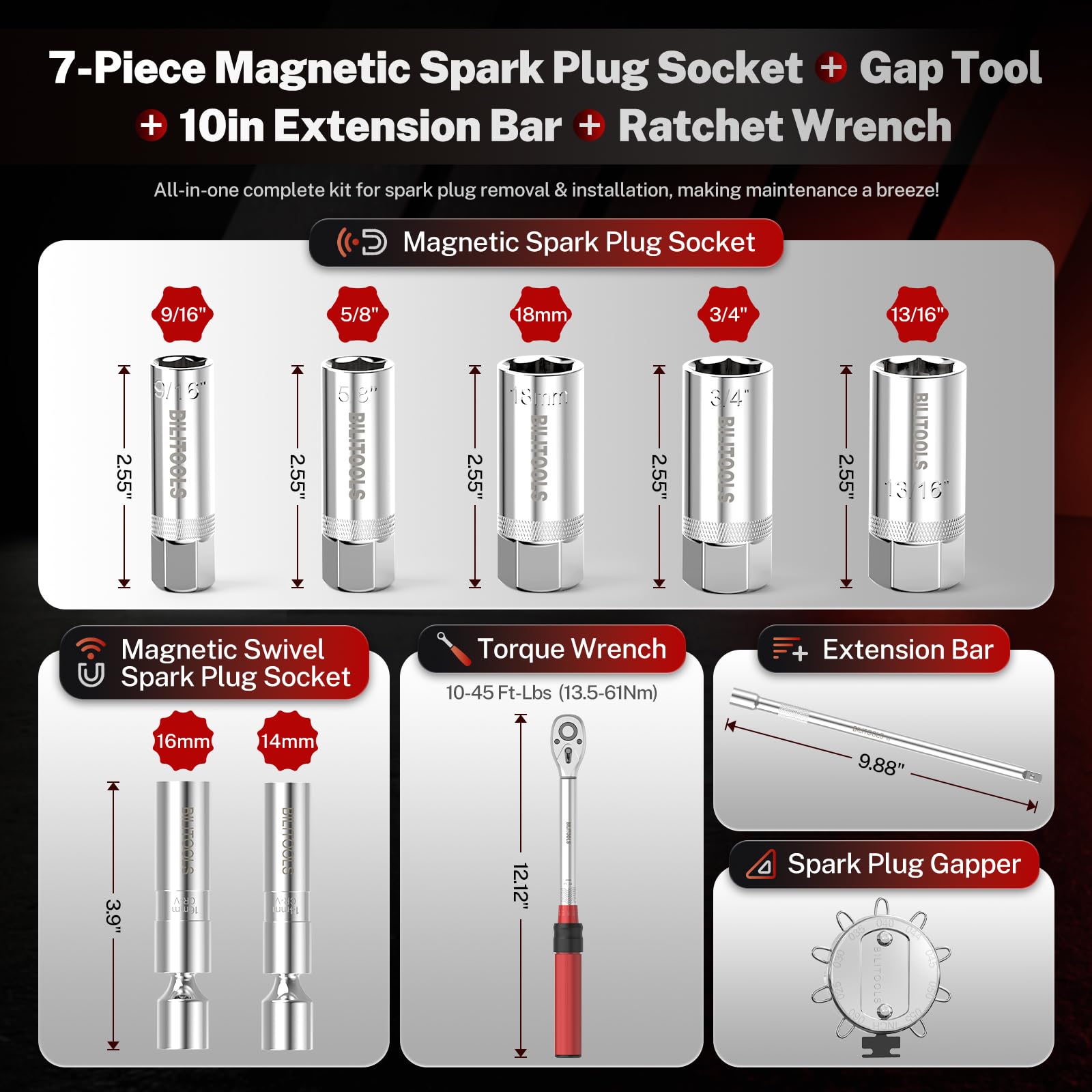 BILITOOLS click torque wrench detail illustrating ratchet head and torque scale for accuracy