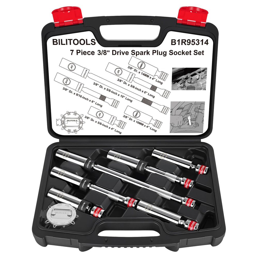 BILITOOLS front packaging view showing the full 7pc kit and case benefit