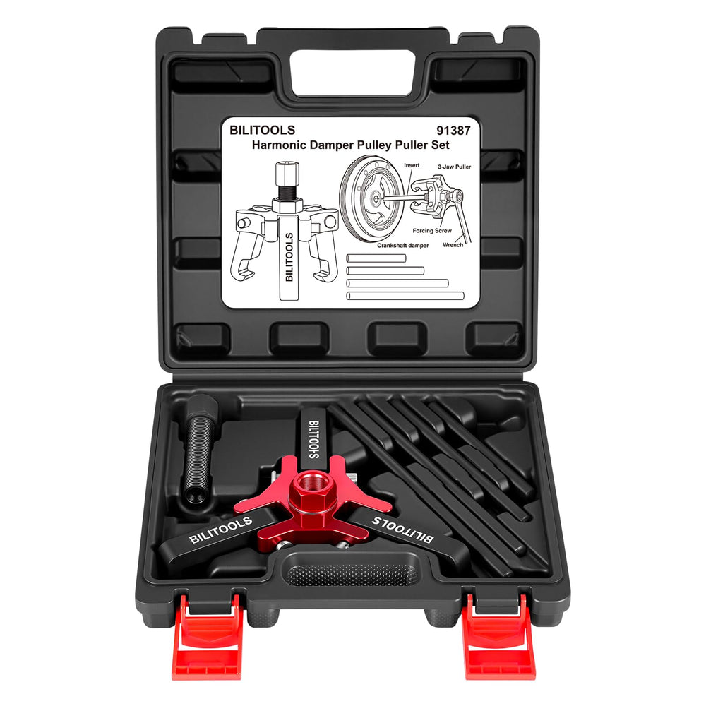 BILITOOLS front packaging showing balanced 3-jaw puller benefits