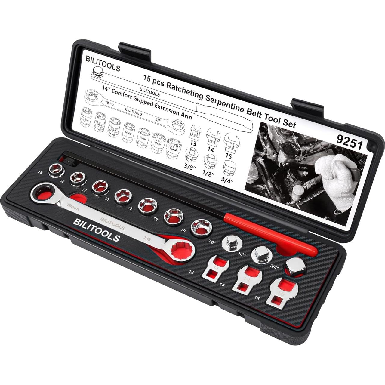 BILITOOLS kit on workbench lifestyle scene showing ready-to-use convenience
