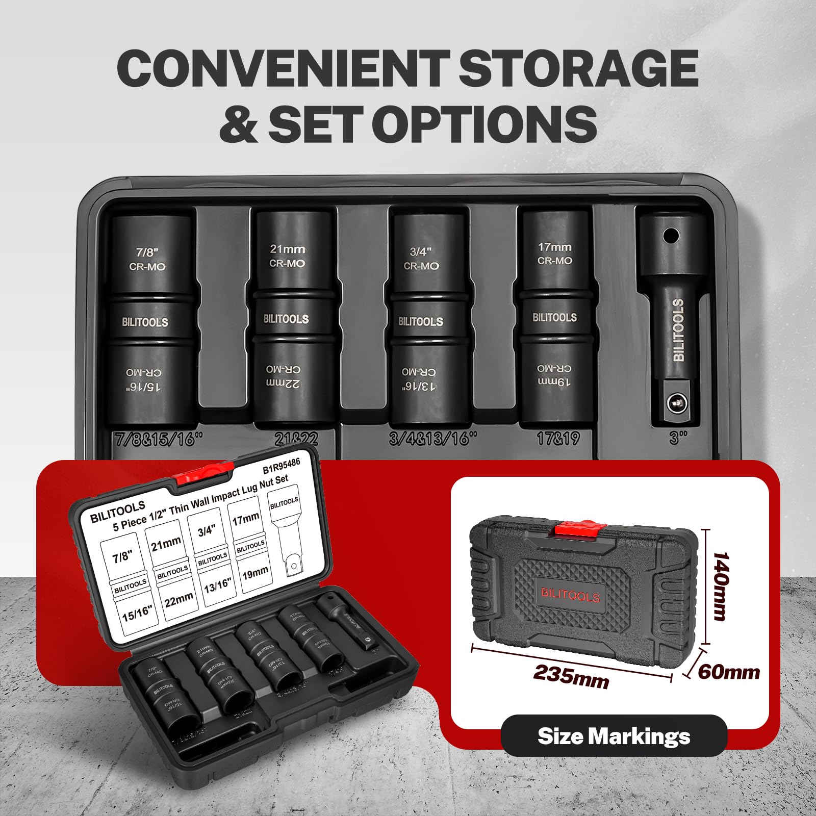 BILITOOLS kit on garage bench with tools, ready for roadside or shop use