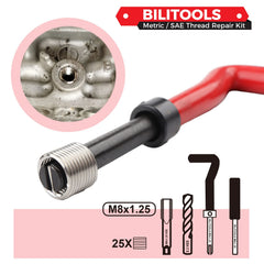 BILITOOLS stainless M8x1.25 coil inserts, corrosion resistance benefit