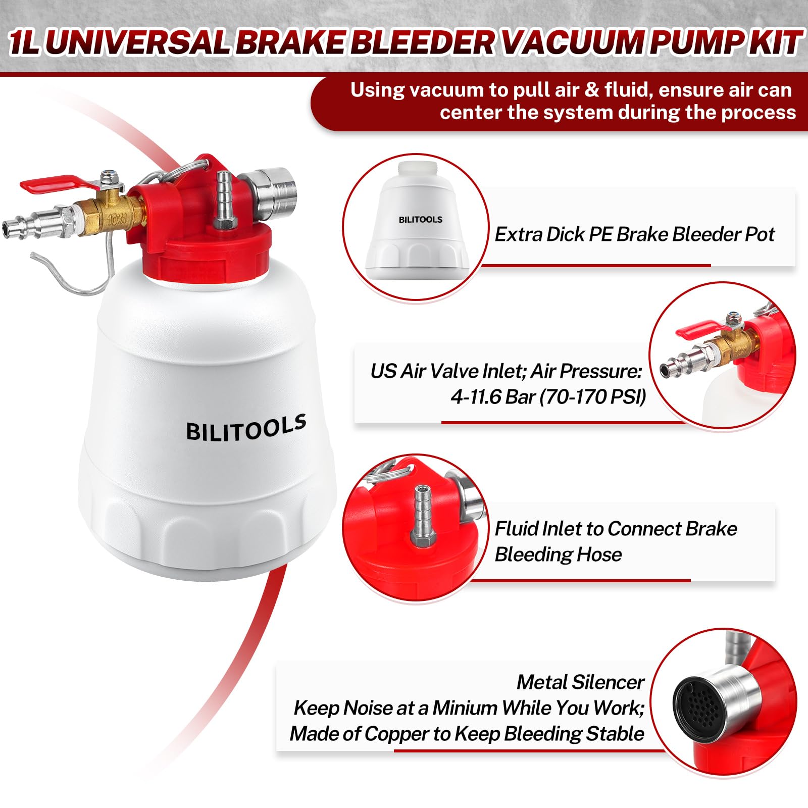 BILITOOLS polyethylene tank detail highlighting corrosion resistance and durable build