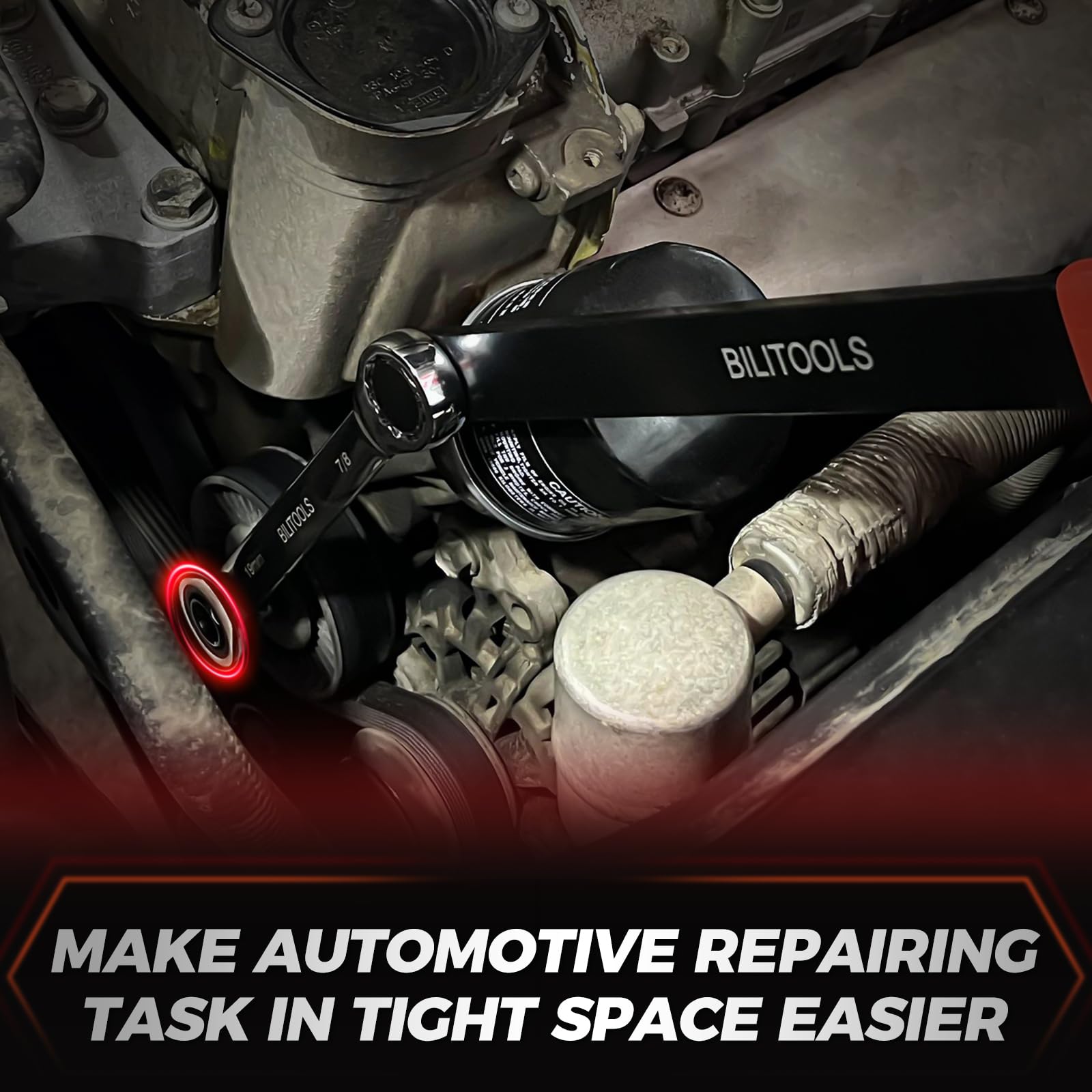 BILITOOLS ratcheting wrench detail demonstrating smooth operation