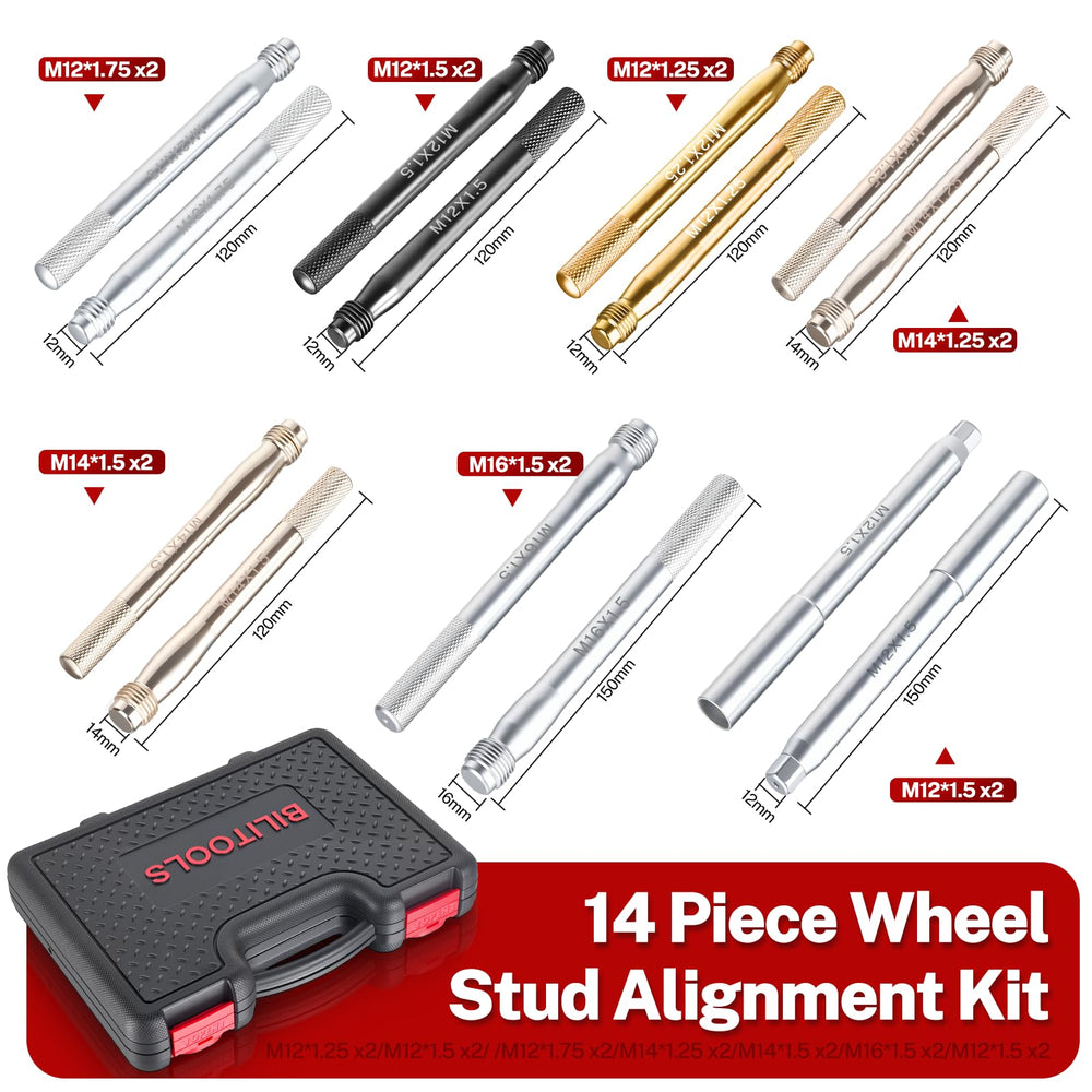 BILITOOLS close-up of a single alignment pin highlighting precision threads