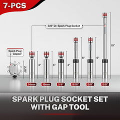 BILITOOLS overhead layout of sockets and gap tool for quick identification benefit