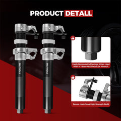 BILITOOLS close view of threaded rod and 19 mm hex drive for controlled tightening