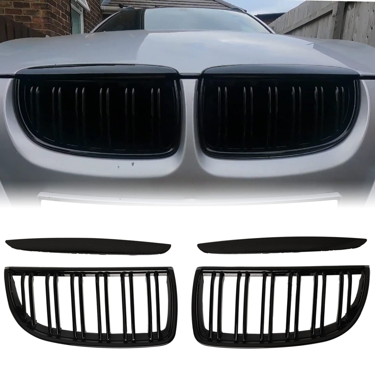 BILLDIO front grille full view showing sporty double-slat design and bold appearance