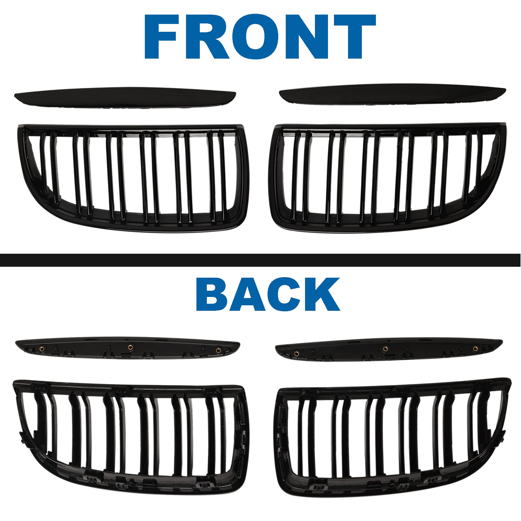 BILLDIO grille packaged set showing four pieces ready for straightforward installation