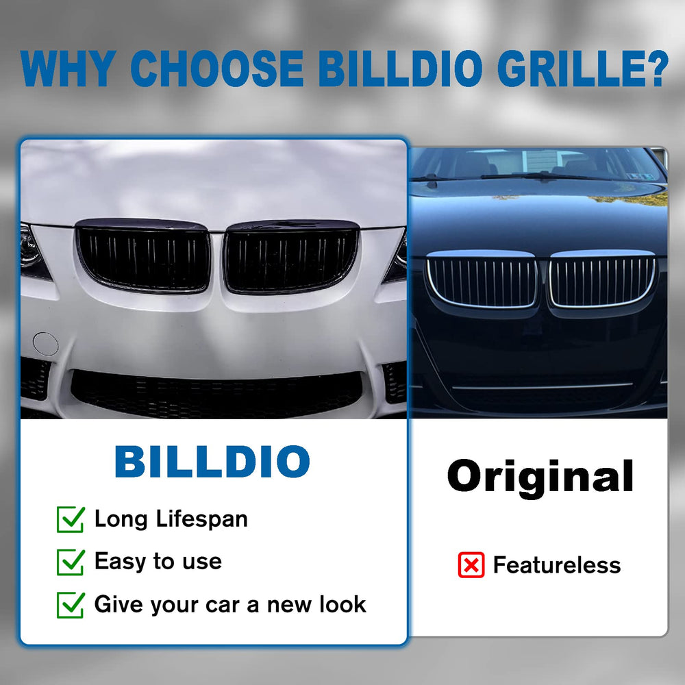 BILLDIO grille next to ruler showing dimensions for easy fitment confirmation