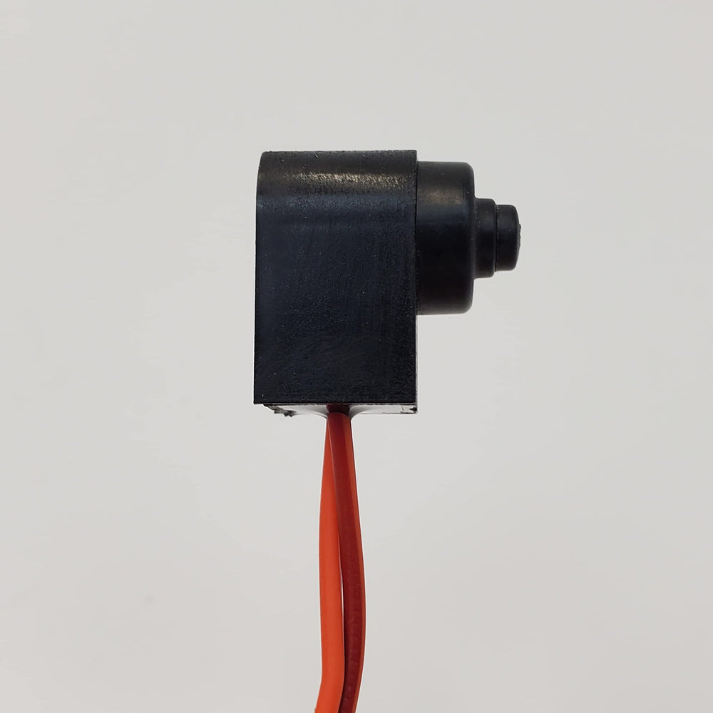 Billet Proof front brake switch mounted on Harley handlebar for direct fit
