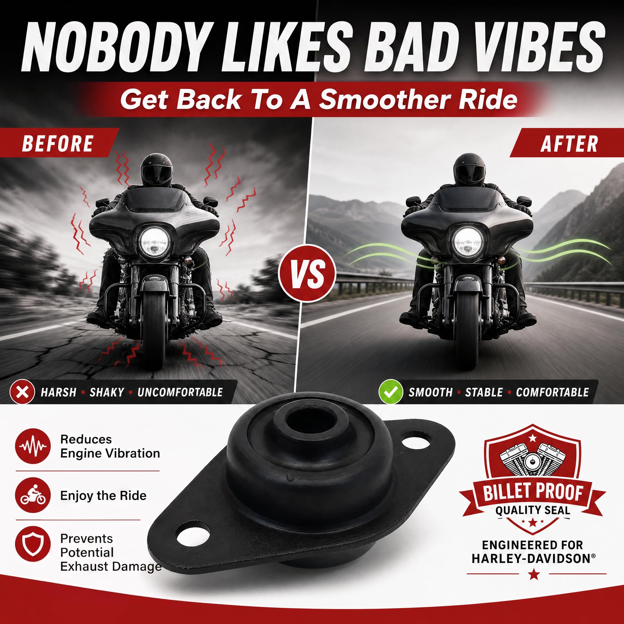 Billet Proof Designs front mount side profile displaying shape and correct taper for alignment