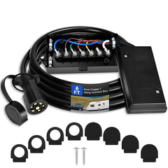 Billion wealth front view showing plug and junction box, durable protection