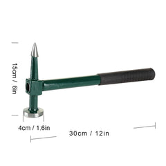BinaryABC head closeup highlighting hardened steel and impact-resistant finish benefits