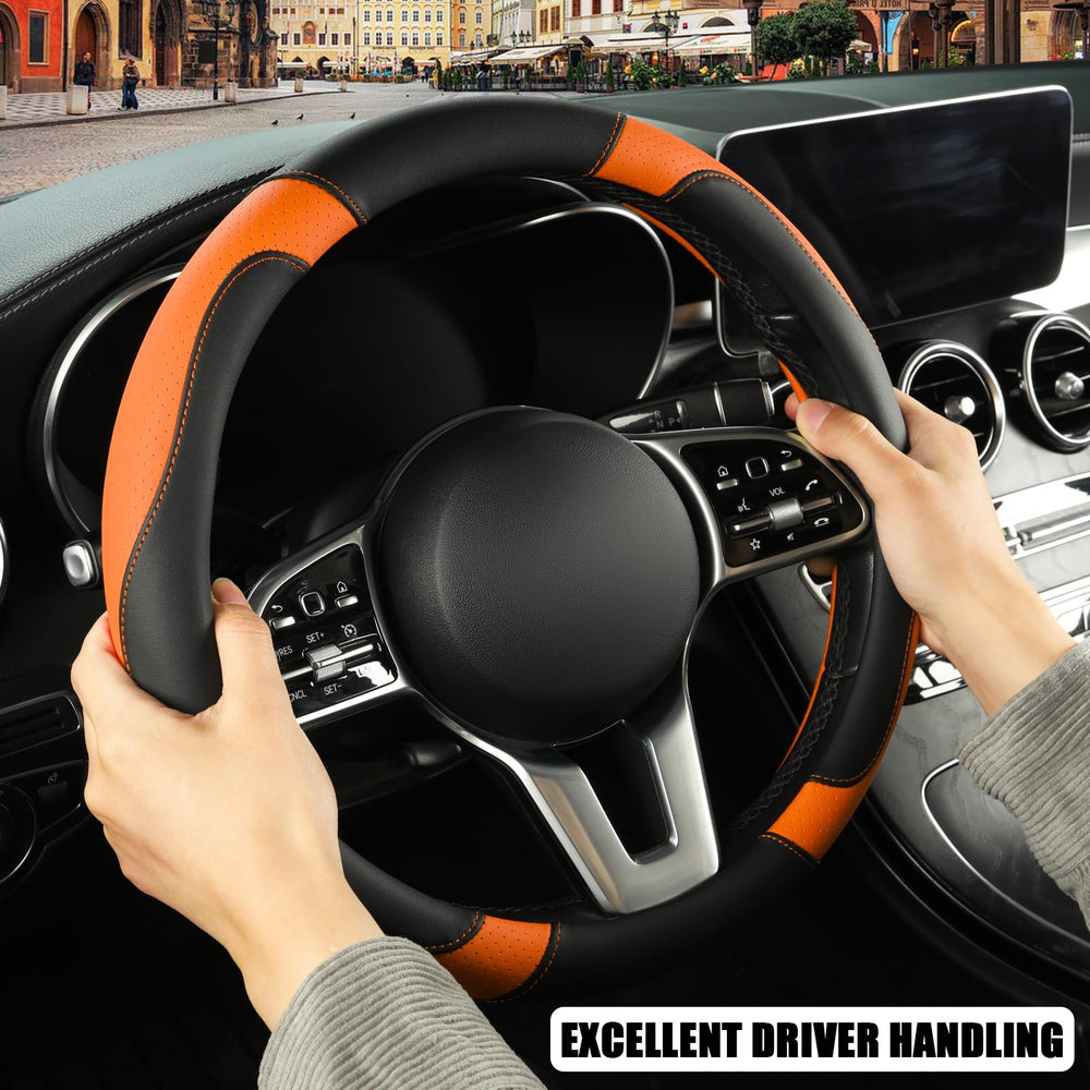 Binsheo side profile showing slim fit that preserves steering feedback