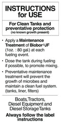 BIOBOR JF being added to a diesel tank showing contamination prevention