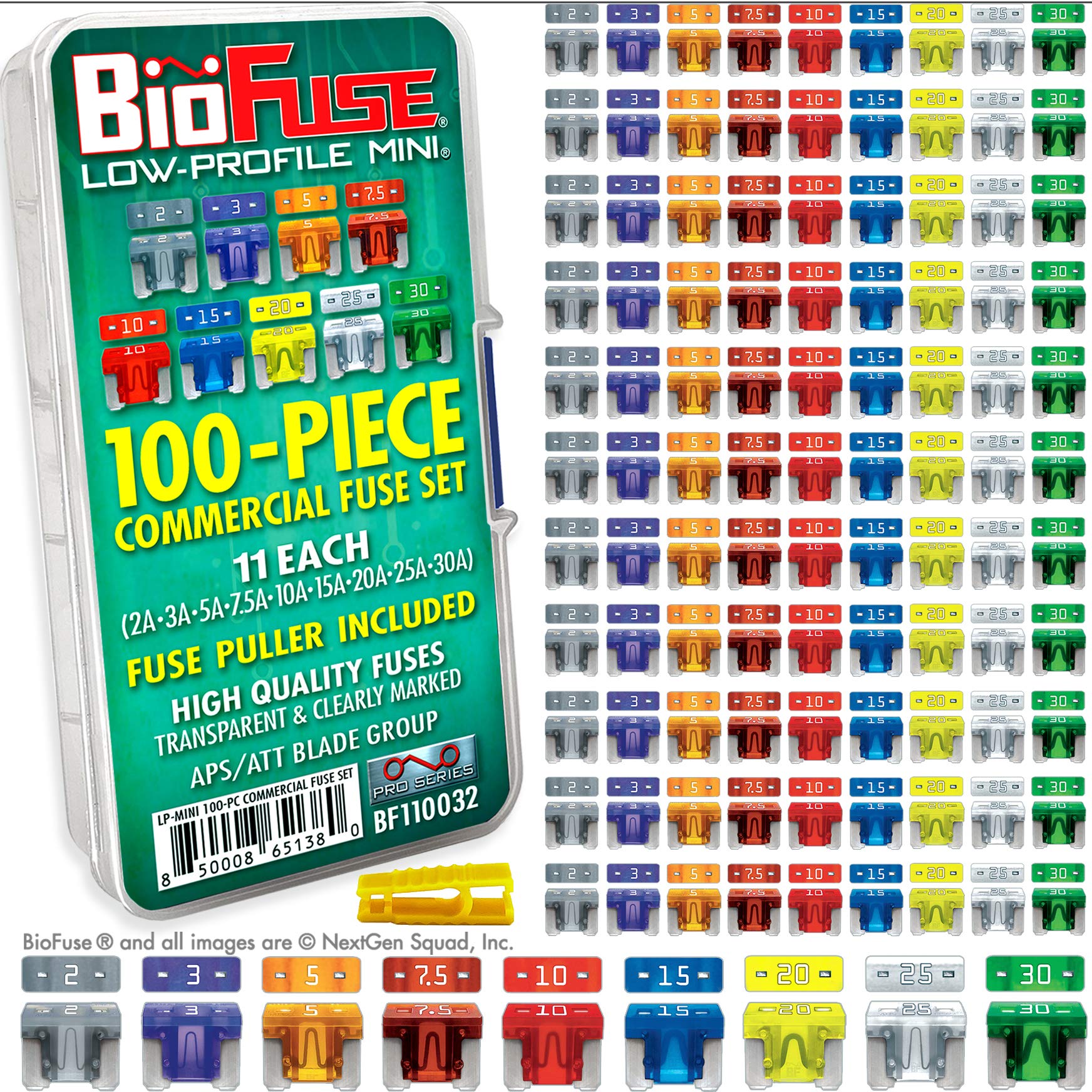 BIOFUSE front packaging showing full 100-piece kit and contents for quick selection