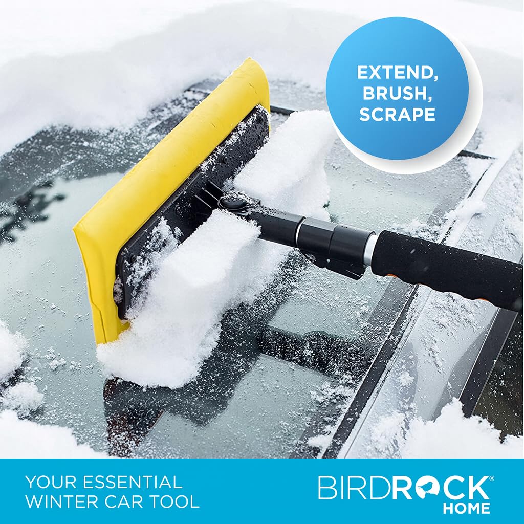 BIRDROCK HOME foam-padded handle detail for comfortable winter gripping