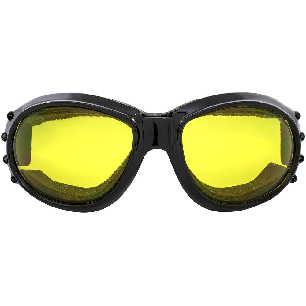 Birdz goggles in hand for size and scale comparison, showing portability benefit