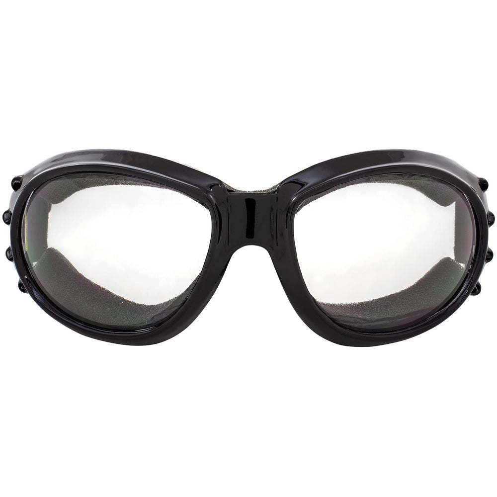 Birdz Eagle Red Baron super dark lens close-up reduces glare for sunny rides