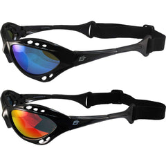 Birdz Seahawk front view with blue reflectech lenses showing glare reduction benefit
