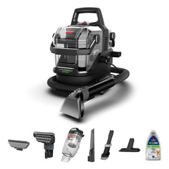 BISSELL Little Green Auto Pro front view showing compact design and strong suction
