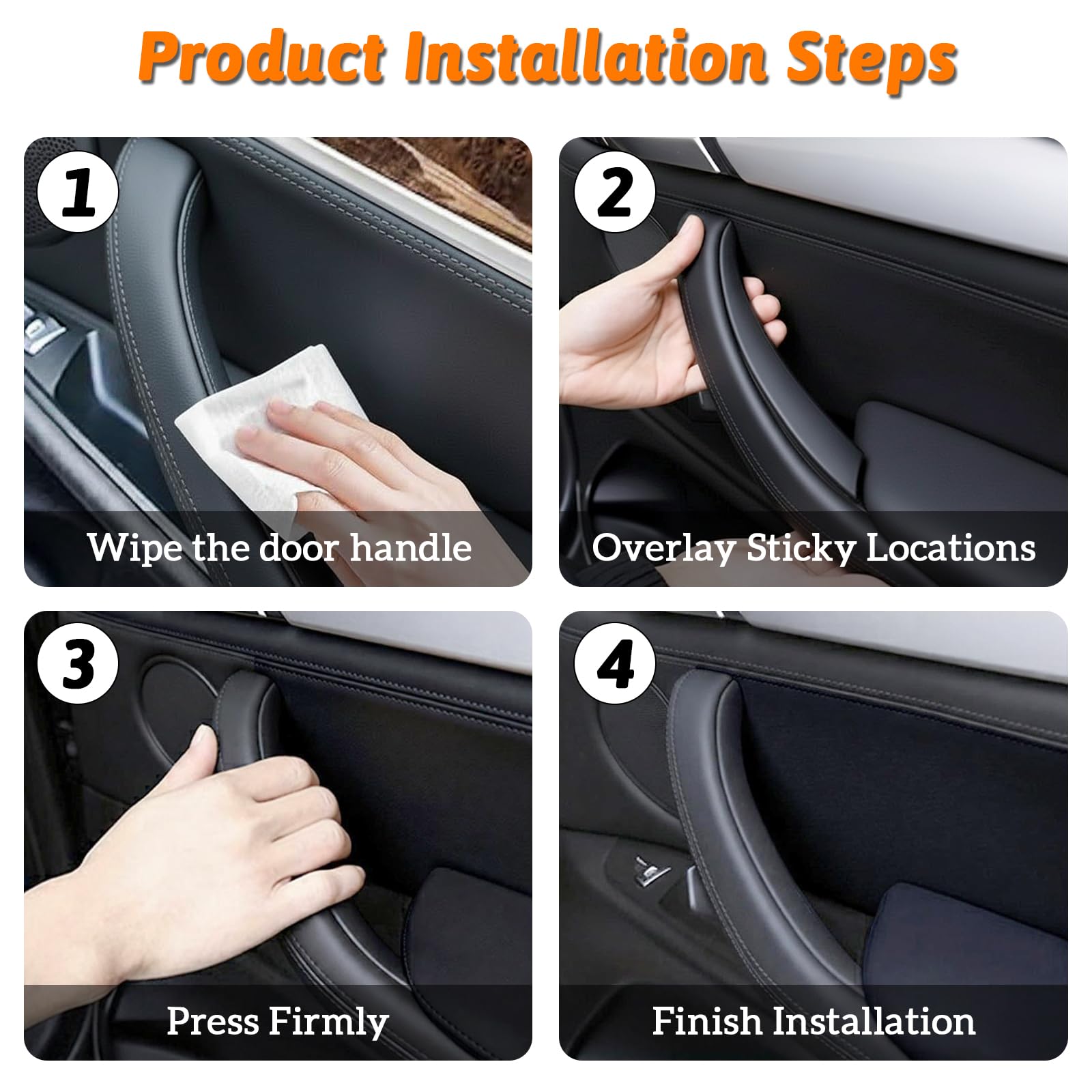 BJchiwu installed handle in BMW door demonstrating restored interior appearance