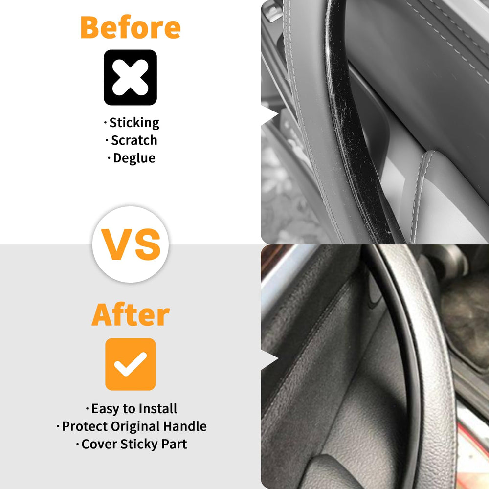 BJchiwu left rear handle cover close-up revealing durable ABS+PC texture